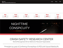 Tablet Screenshot of crashsafetyresearch.com